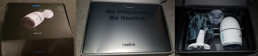 Reolink myyntipakkaus ja sisältö