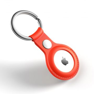 JIUYU PU-nahkainen avaimenperä Apple AirTagille red