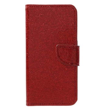 Luurinetti Apple iPhone X/Xs Glitter-laukku red