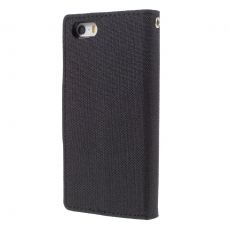 Goospery iPhone 5/5S/SE Canvas-kotelo black