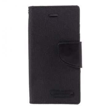 Goospery iPhone 5/5S/SE Canvas-kotelo black