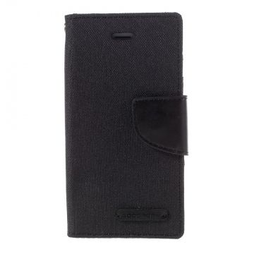 Goospery iPhone 5/5S/SE Canvas-kotelo black