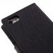 Goospery iPhone 5/5S/SE Canvas-kotelo black