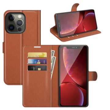 LN Flip Wallet iPhone 13 Pro brown