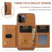 DG. MING suojakuori + lompakko iPhone 13 Pro brown