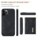 DG. MING suojakuori + lompakko iPhone 13 Mini black