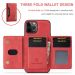 DG. MING suojakuori + lompakko iPhone 13 Mini red
