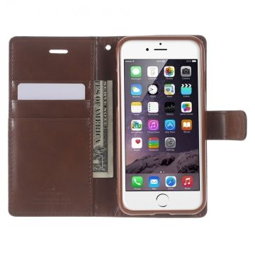 Goospery Apple iPhone 7/8/SE Flip Wallet brown