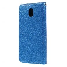 Luurinetti Galaxy J7 2017 suojalaukku Glitter blue