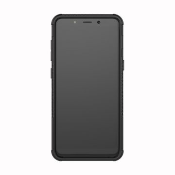 LN Galaxy A8 2018 suojakuori tuella black
