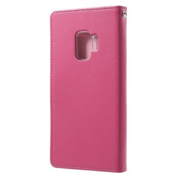 Goospery Galaxy S9 Rich-kotelo 7 Card rose