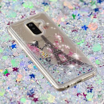 Luurinetti TPU-suoja Galaxy A6+ 2018 Glitter 6
