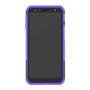 Luurinetti kuori tuella Galaxy J6+ purple