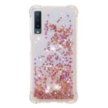 Luurinetti TPU-suoja Galaxy A7 2018 Glitter #4