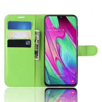 LN Flip Wallet Galaxy A40 green