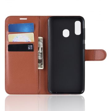 LN Flip Wallet Galaxy A40 brown