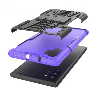 LN kuori tuella Galaxy Note 10+ purple