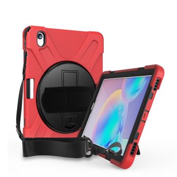 LN suojakuori+kantohihna Galaxy Tab S6 red