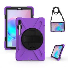 LN suojakuori+kantohihna Galaxy Tab S6 purple