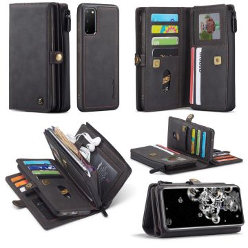 CaseMe 2in1 lompakko 17card Galaxy S20 black