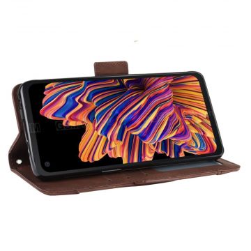 LN 5card Flip Wallet Galaxy Xcover Pro Brown