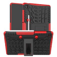 LN suojakuori tuella Galaxy Tab S6 Lite red