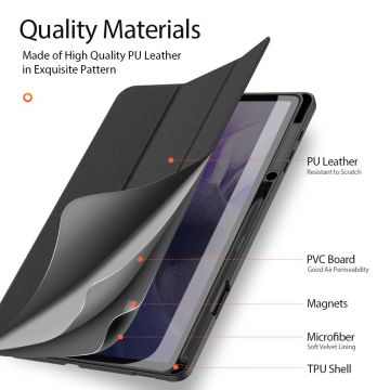 Dux Ducis suojalaukku Galaxy Tab S7+/S7 FE 5G/S8+ black