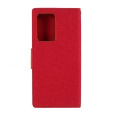Goospery Canvas Wallet Galaxy Note20 Ultra red