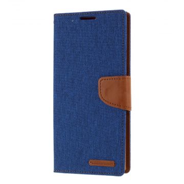 Goospery Canvas Wallet Galaxy Note20 Ultra blue
