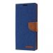 Goospery Canvas Wallet Galaxy Note20 Ultra blue