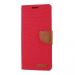 Goospery Canvas Wallet Galaxy Note20 red