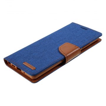 Goospery Canvas Wallet Galaxy Note20 blue