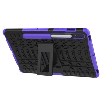 LN kuori tuella Galaxy Tab S7/Galaxy Tab S8 Purple