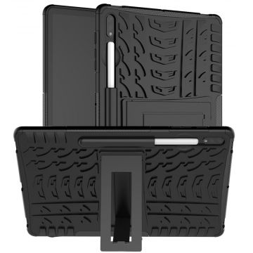 LN kuori tuella Galaxy Tab S7+/S7 FE 5G/S8+ Black