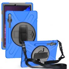 LN suojakuori+kantohihna Galaxy Tab S7+/S7 FE 5G/S8+ blue