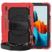 LN suojakuori+kantohihna Galaxy Tab S7/Galaxy Tab S8 red/black