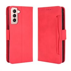 LN 5card Flip Wallet Samsung Galaxy S21 Red