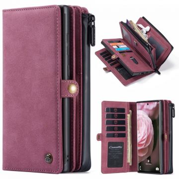 CaseMe 2in1 lompakko 17card Samsung Galaxy S21+ Red