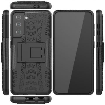 LN suojakuori tuella Samsung Galaxy S21 Black