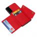 LN suojakuori korttipaikoilla Samsung Galaxy S21+ red