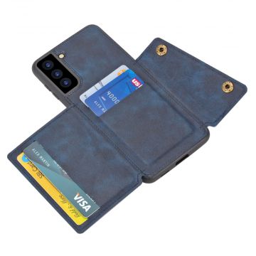 LN suojakuori korttipaikoilla Samsung Galaxy S21+ blue
