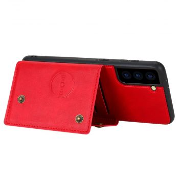 LN suojakuori korttipaikoilla Samsung Galaxy S21 red