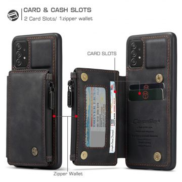 CaseMe suojakuori lompakolla Galaxy A72/A72 5G black