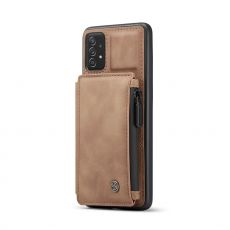 CaseMe suojakuori lompakolla Galaxy A72/A72 5G brown