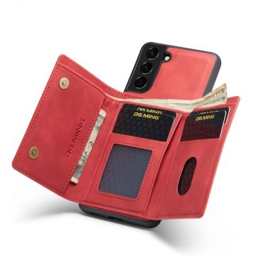 DG. MING suojakuori + lompakko Galaxy S21 FE red