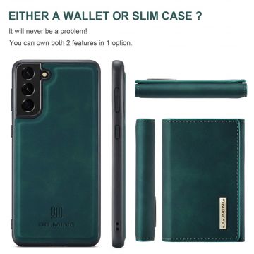 DG. MING suojakuori + lompakko Galaxy S21 FE green