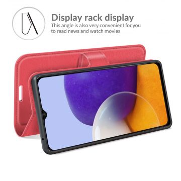 LN flip wallet Galaxy A22 5G red