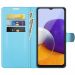 LN flip wallet Galaxy A22 5G blue