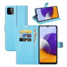LN flip wallet Galaxy A22 5G blue