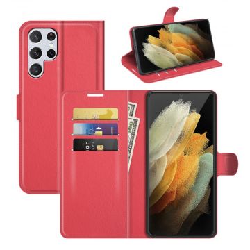 LN Flip Wallet Samsung Galaxy S22 Ultra 5G red